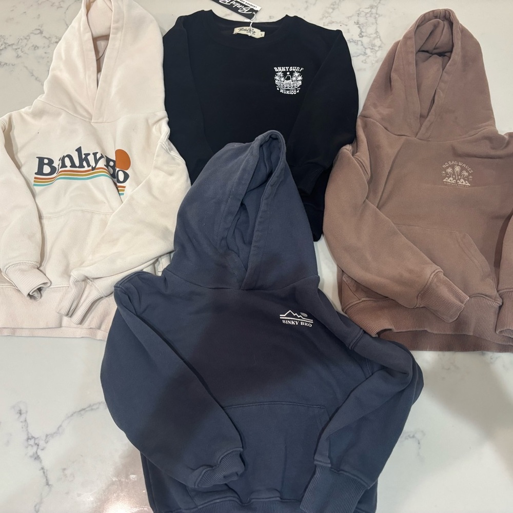 Binky Bro Hoodie and Crew neck.